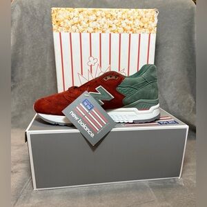 New Balance Concepts x 998 Boston City Rivalry Pack 2001 Men’s Sz 6.5 D Popcorn